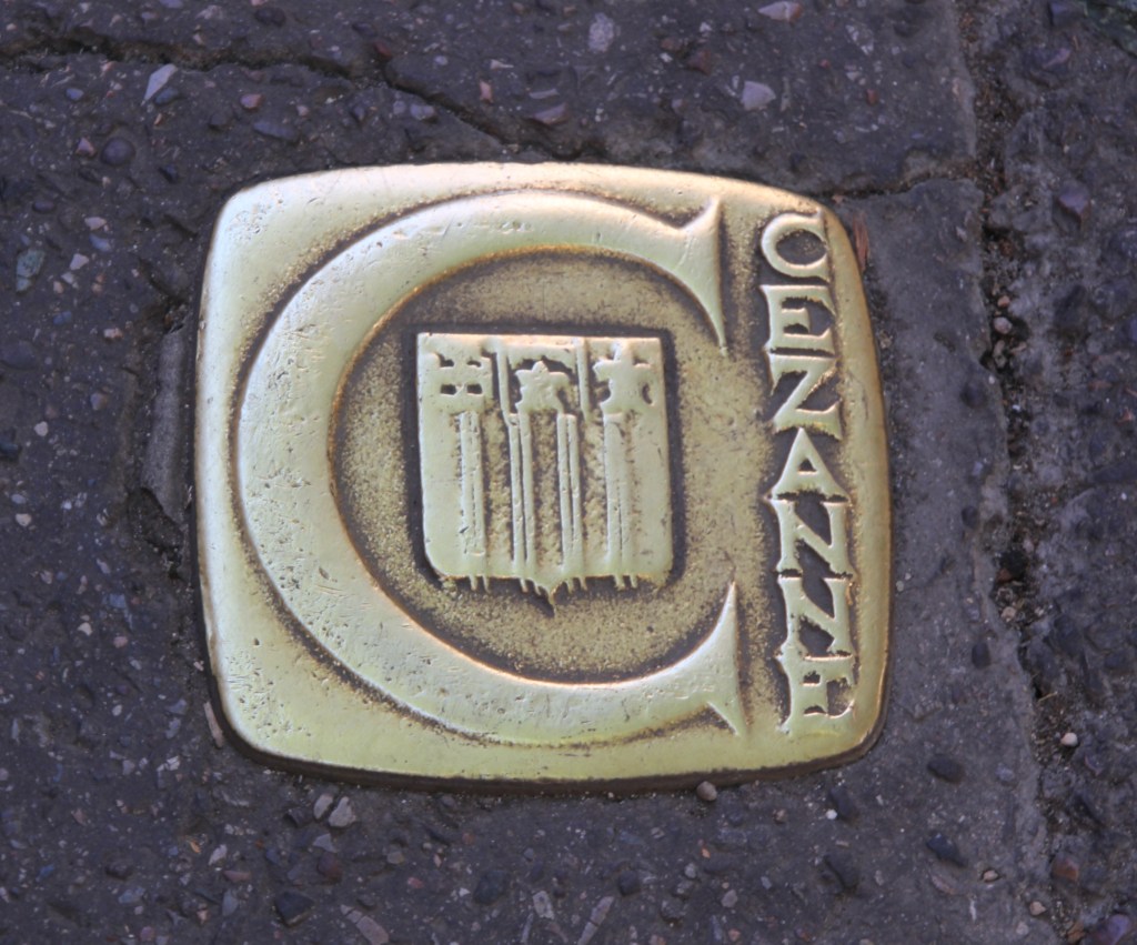 Cezanne sidewalk marker